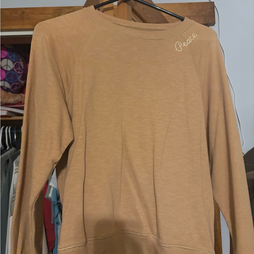 American Eagle Outfitters Tan Sweatshirt